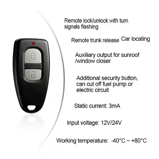 RC800S-41 remote control system function list