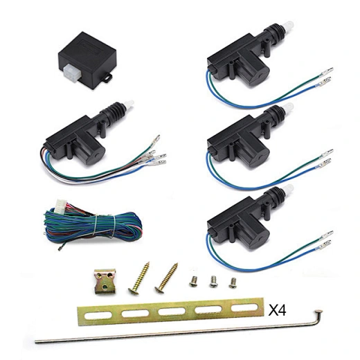Promata 555-41 1 master 3 slaves central locking system with metal parts