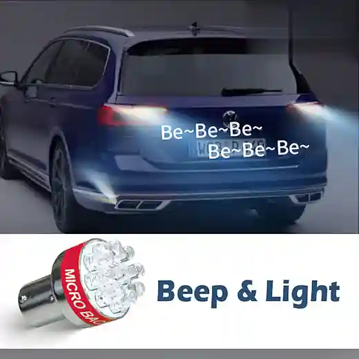 DF-2303C Beep & Light with 9 LED bulbs on vehicle