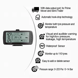 Mata 7SE B-doubles and Road-trains External TPMS
