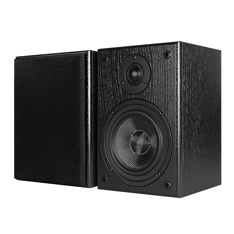 HIFI Passive Wooden Bookshelf Stereo Speaker