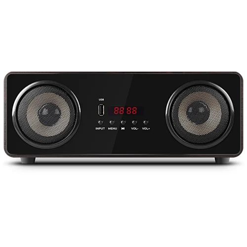 2.1ch Bookshelf Wooden Bluetooth Speaker