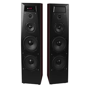 HIFI 200W floor standing Active  wooden speaker for home theater and music