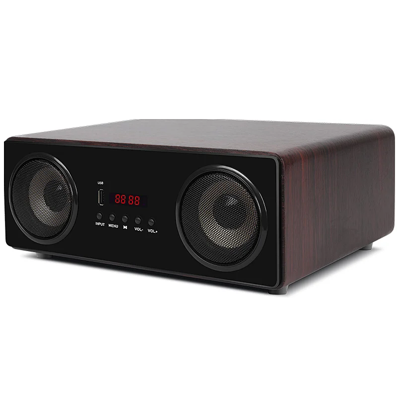 2.1ch Bookshelf Wooden Bluetooth Speaker