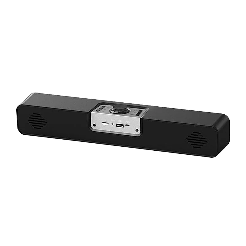 New arrival 2.0ch Stereo Bluetooth Radio Clock Desktop Speaker with Built in Battery