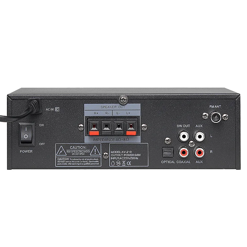 2.1ch AV amplifier D class lightness design