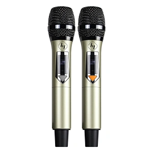Dual Channel Professional UHF Karaoke wireless microphone