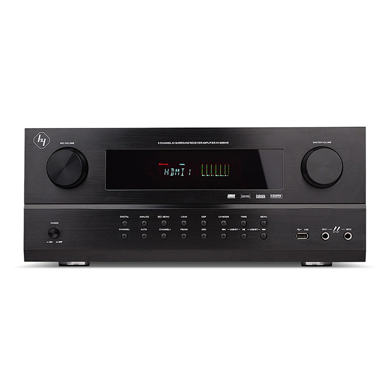 480W high power 5.1ch  RAW decoding AV Receiver Amplifier for Home theater