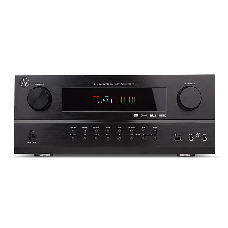 480W high power 5.1ch RAW decoding AV Receiver Amplifier for Home theater