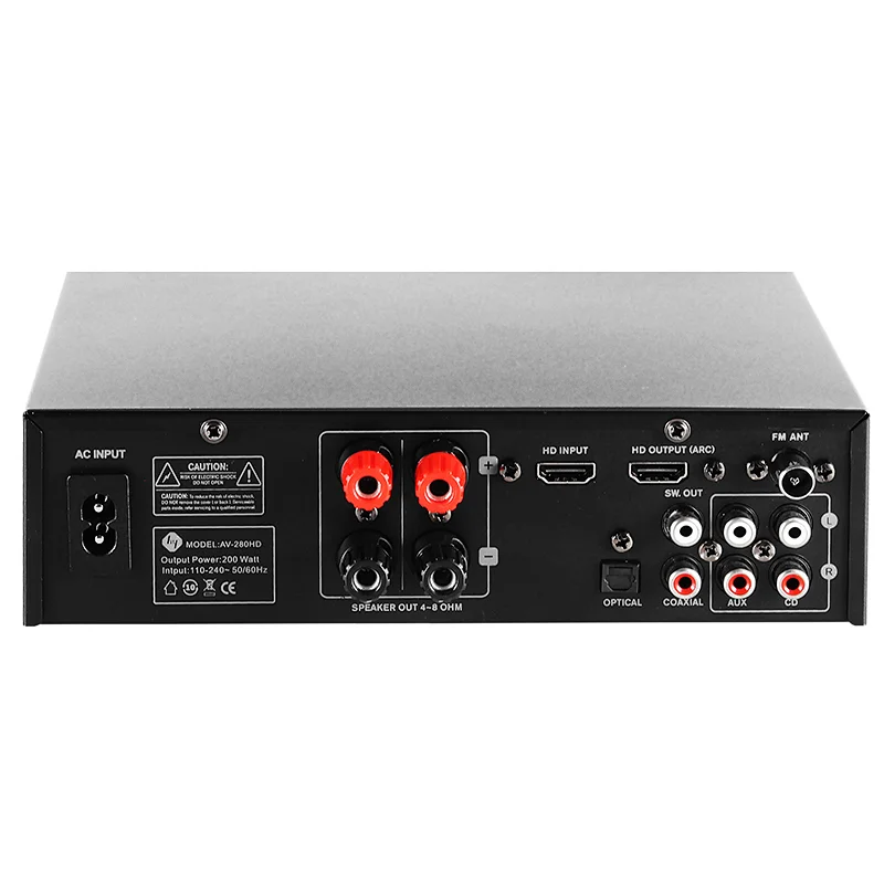 200W Integrated Stereo Digital Amplifier with Karaoke Blue tooth function