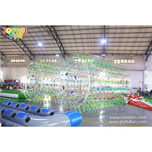 High quality cheap price popular inflatable reflective water roller inflatable roller wheel game for sale