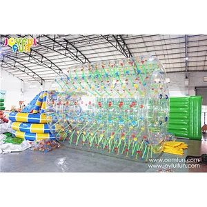 High quality cheap price popular inflatable reflective water roller inflatable roller wheel game for sale