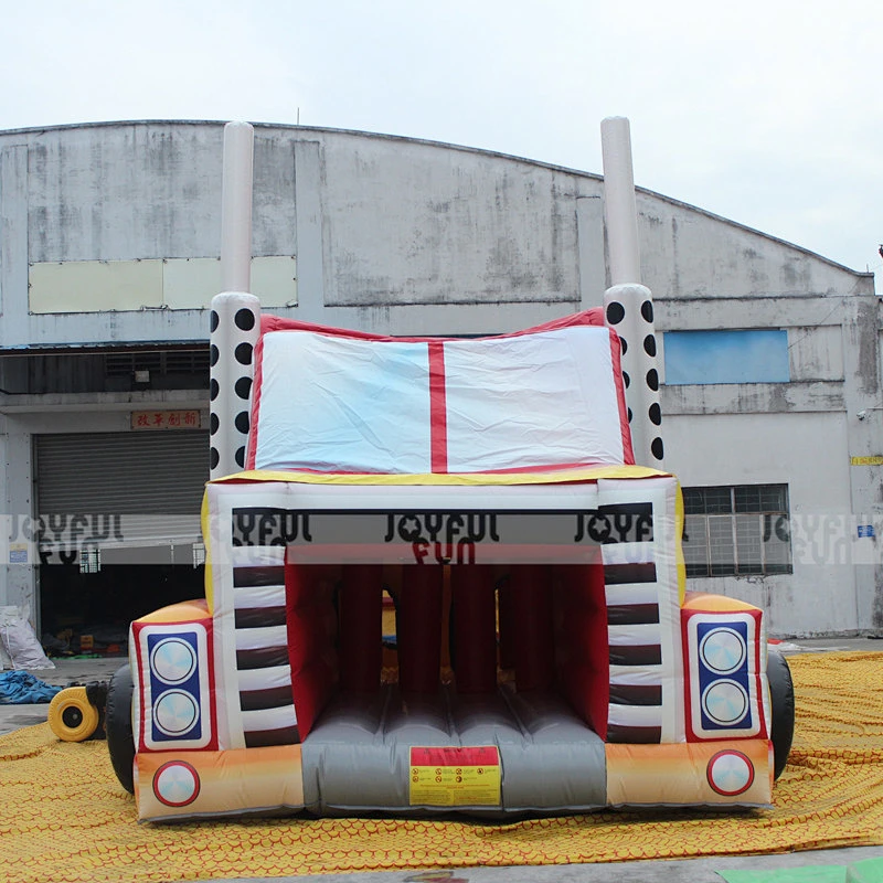 Inflatable Red Truck Obstacle Course, 2018 Inflatable Obstacle Run for Sale