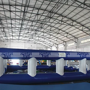 Giant inflatable water soccer field indoor playground equipment funny games inflatable toy for kids and adults