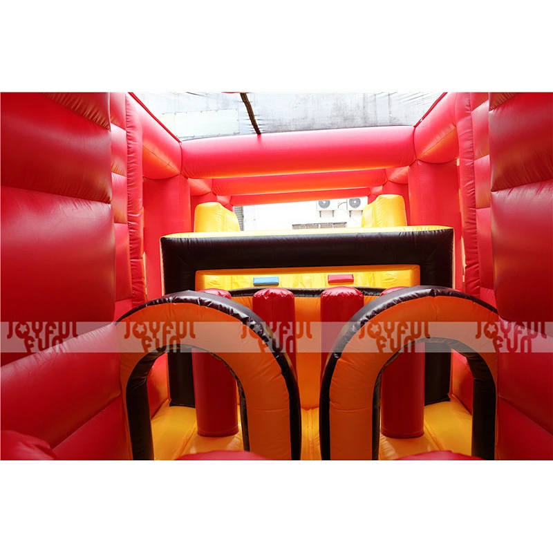 Inflatable Red Truck Obstacle Course, 2018 Inflatable Obstacle Run for Sale