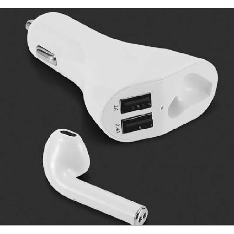 i12 car charger with RF wireless earphone from China Manufacturer