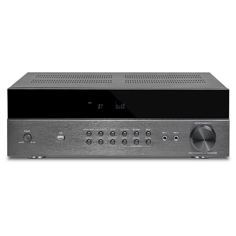 豪韵（HYPER SOUND）大功率4K高清光纤同轴7.1解码家用家庭影院功放机