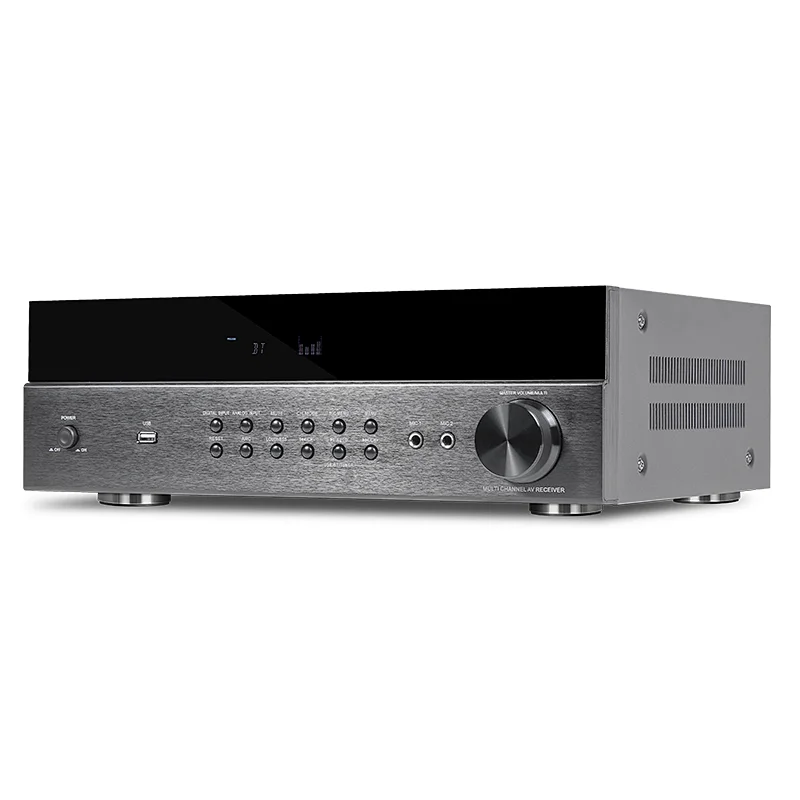 豪韵（HYPER SOUND）大功率4K高清光纤同轴7.1解码家用家庭影院功放机