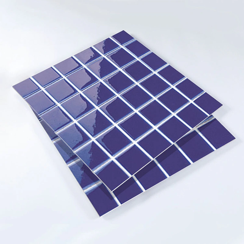 Black Turquise Color White Square Block Glass Pool Rectangle Mosaic Kitchen Thin Tile Wall Flower Swimming Pools Slim A Dubai
