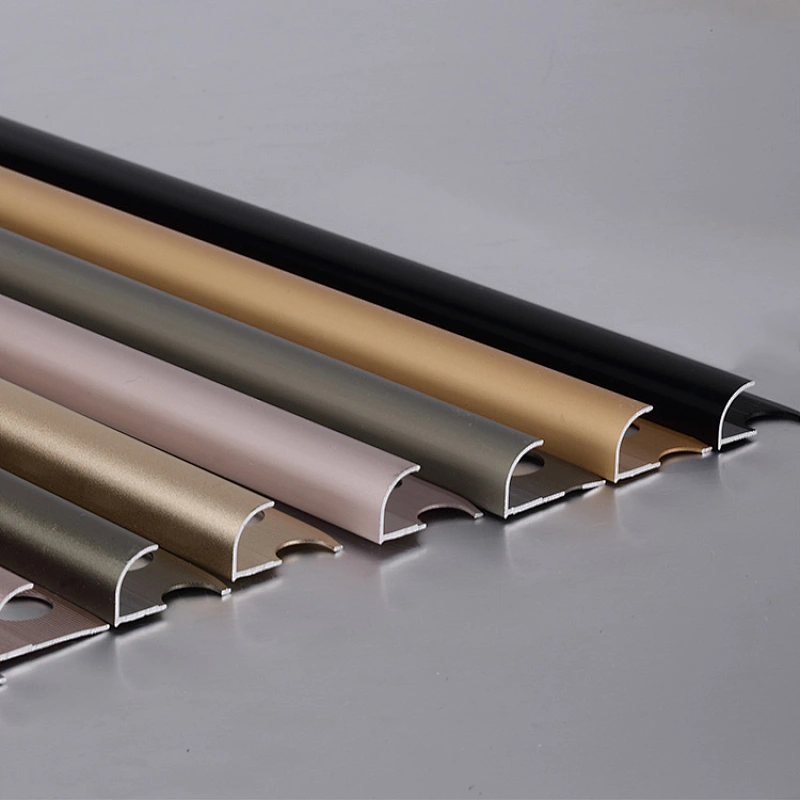 10 MM Box Silver L Shape Metal Edge Ceramic Tile Ridge Trims Profil Manufactures Aluminium Floor Dividing Line