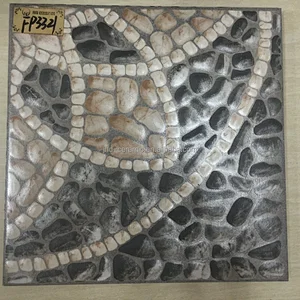 shiny or matt ceramic floor tiles look like stones 400*400mm