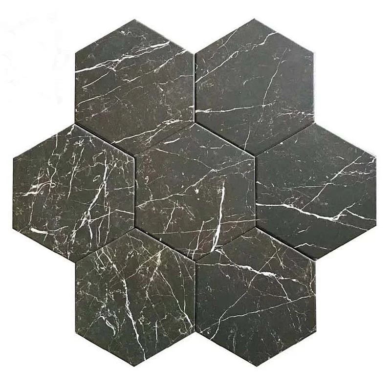 large marble green hexagon self adhesive style outdoor floor ceramic designer unpolished quartz mirrored tiles for bathroom