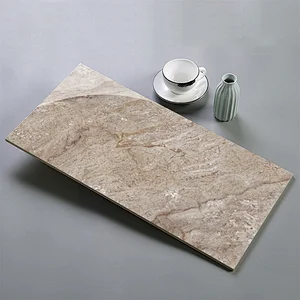 Natural Quartz Glossy Light Beige Interior Cladding Mirror Ceramic Wall Art Tile Importers With Pattern