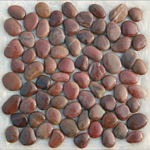 Zhejiang Yiwu Quartz Cobbles River Garden Clay Glass Natural Felt Micro Green Pebbles Stone Blend Tile Decor Swimming Pool