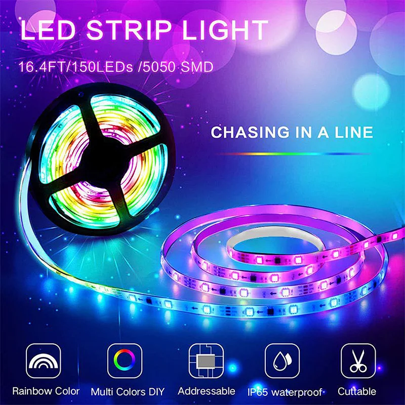 High Lumen IP20 65 68 Flexible Led Strip Light 12 24V 5050 60P 14 4W PINK GREEN Quantity Luminous RED BLUE Body Lamp Copper OEM