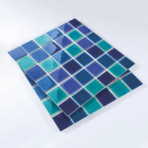 3D Glass Bathroom Crystal Porcelain Ceramic Mosaic Small Wall Tiles Cotta For Swimming Pools In Green Colour Craft Artwork