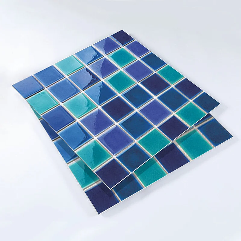 3D Glass Bathroom Crystal Porcelain Ceramic Mosaic Small Wall Tiles Cotta For Swimming Pools In Green Colour Craft Artwork