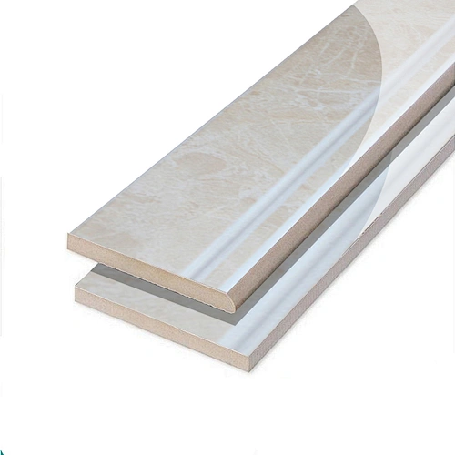 Faux Stone House Carrara Parquet Marble Granite Partiton Wall Recessed Floor Skirting Board Line Tile For Hospital