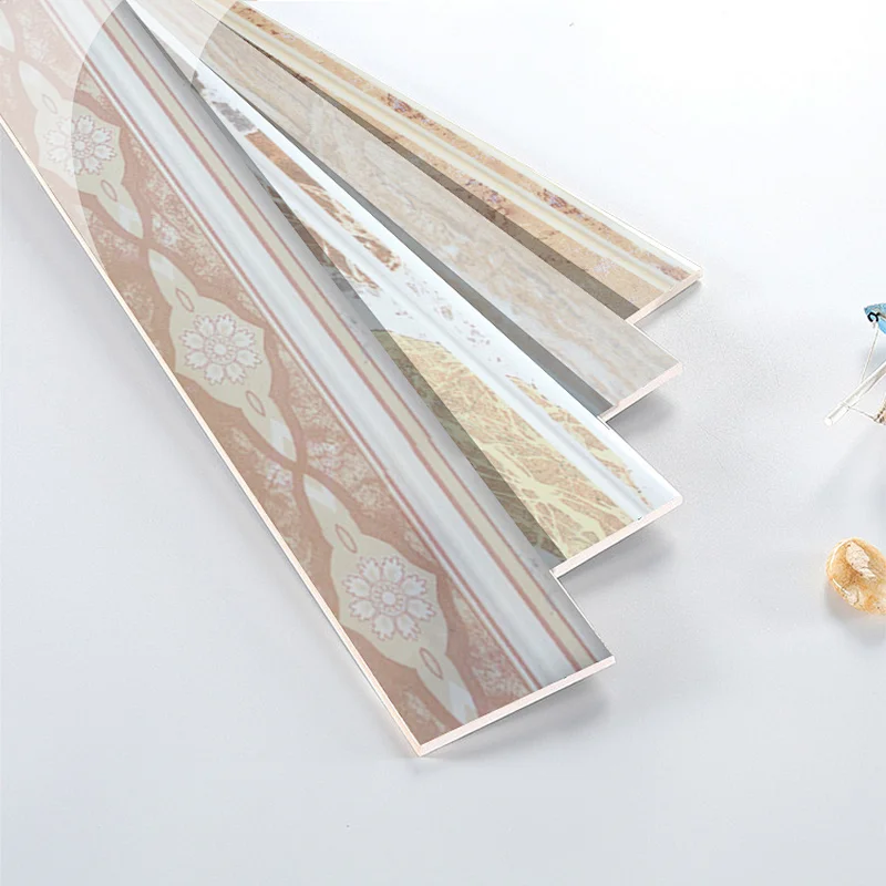 Foshan Carrara Buy OEM 100MM Wood Granite Ceramic Marble Glass Light Wall Skirting Floor Tiles Board For Kitchen