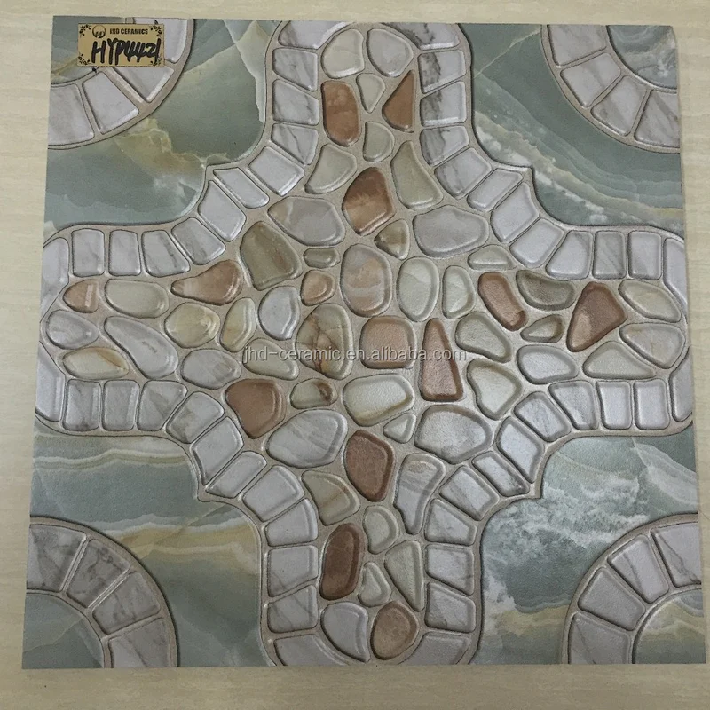 shiny or matt ceramic floor tiles look like stones 400*400mm