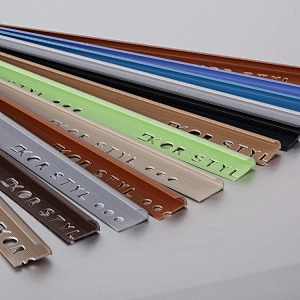 10 MM Box Silver L Shape Metal Edge Ceramic Tile Ridge Trims Profil Manufactures Aluminium Floor Dividing Line