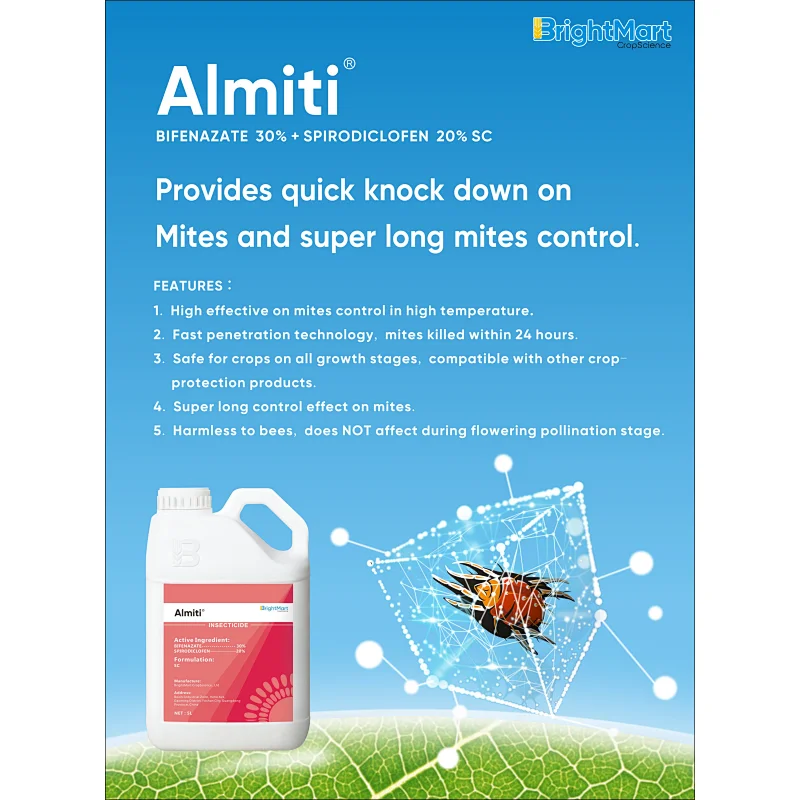 Bifenazate + Spirodiclofen Miticide | Provides quick knock-down on Mites and super long mites control.