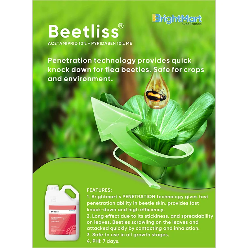 Acetamiprid + Pyridaben | Quick knock down of flea beetles