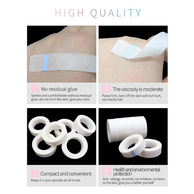 Breathable Non-woven Cloth Adhesive Tape Eyelash Extension Medical Tape