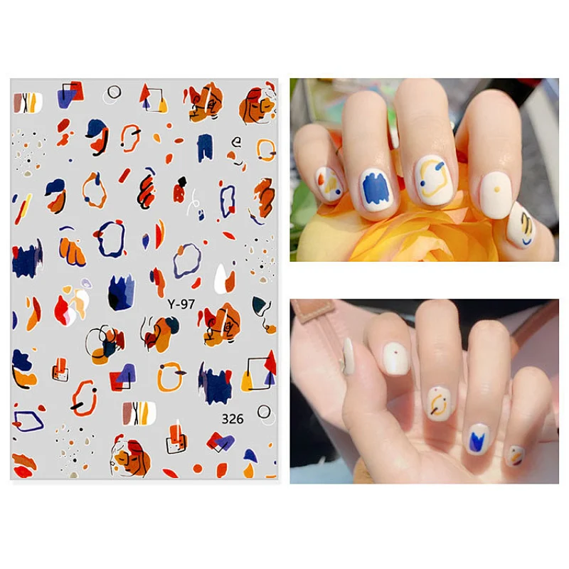 Temporary Tattoos Decals Gel Polish  Nail Art Stickers
