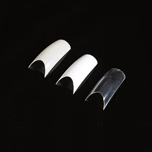 2020 ultra-thin matte natural color short length artificial nail art tips