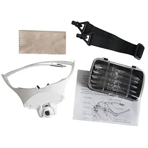 Newest design high quality glowing head-mounted magnifier