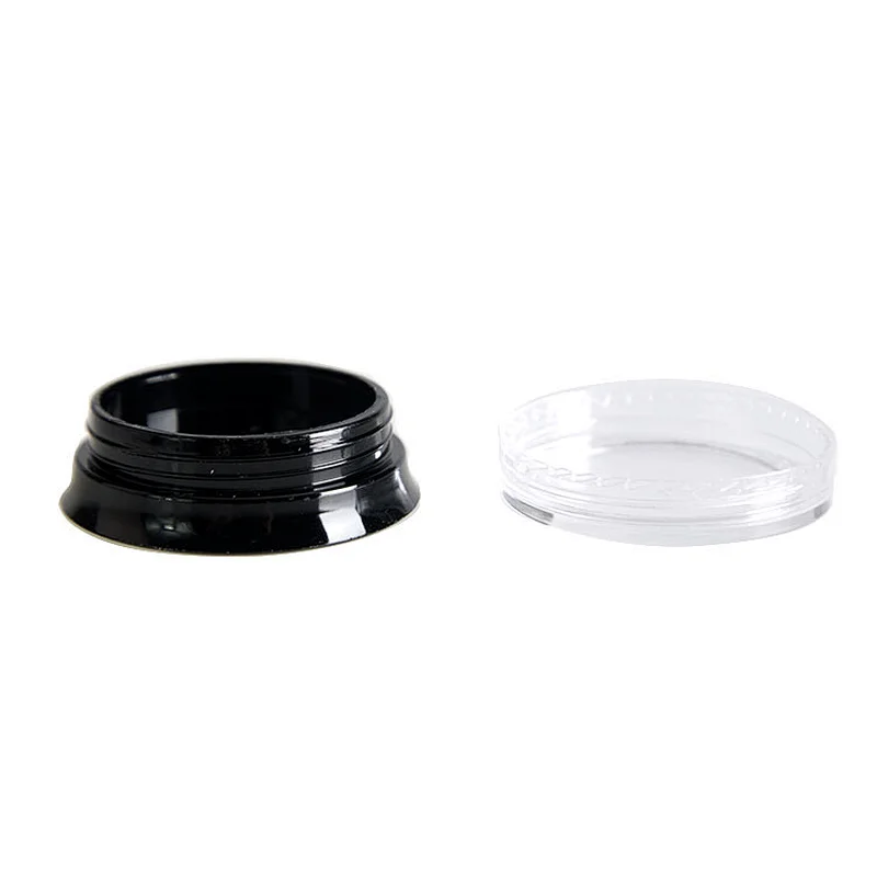 hot sale empty large cosmetic cream hair gel food container amber plastic jar with black screw lid