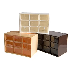 Professional Universal Single layer 9 Grid Compartments detachable parts accessories storage box