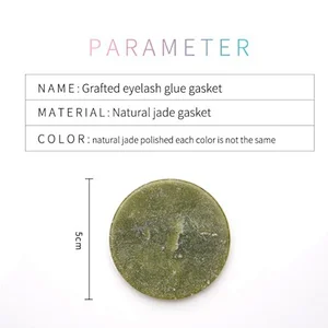 Jade Stone Pad Glue Palette Eyelash Extension Glue Holder Stone Glue
