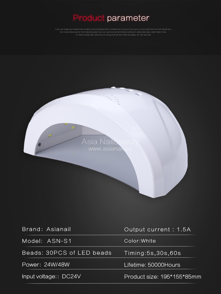 professional electric nail lamp led 48w uv nail lamps dryer
