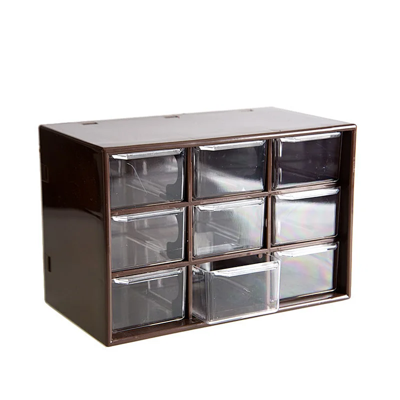 Professional Universal Single layer 9 Grid Compartments detachable parts accessories storage box