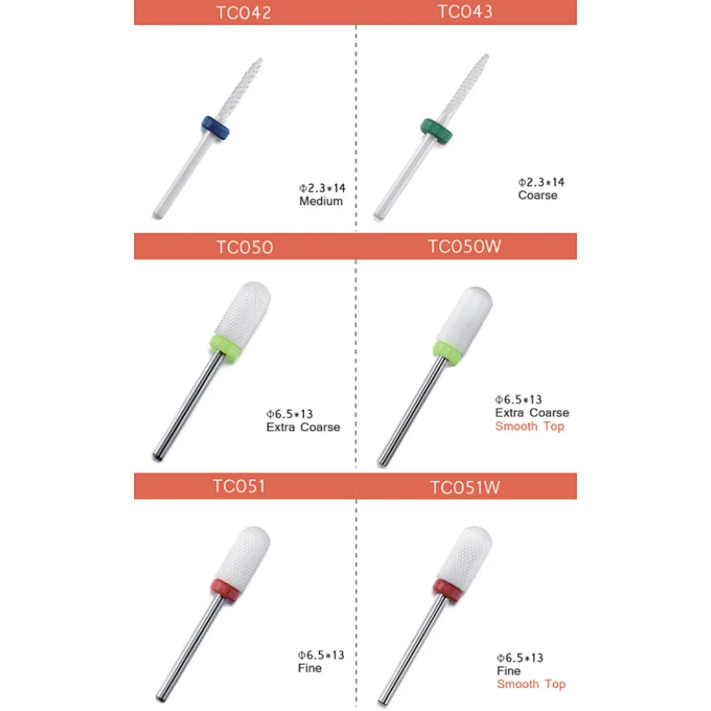 Ceramic Nail Drill Bits