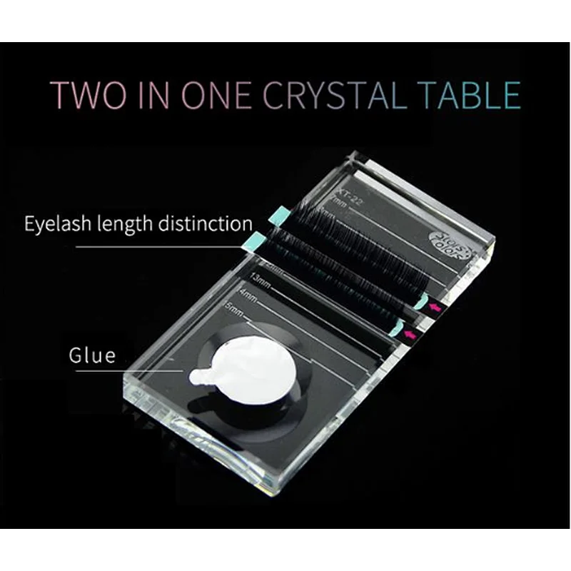 Eyelash Extension tools Rectangular Crystal Glass Table