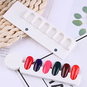 Acrylic Artificial Fingernails 6 Colors  Shell Nail Tips Display Board