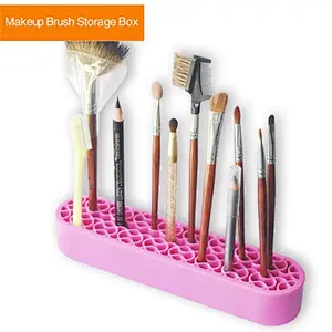 Plastic nail art storage shelf Makeup Nail Acrylic Gel Brush Pen Holder